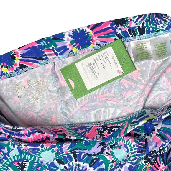 Lilly Pulitzer Maia Leggings The Swim Reduced Multi Size XL 12/14 NWT Cropped - Picture 2 of 4